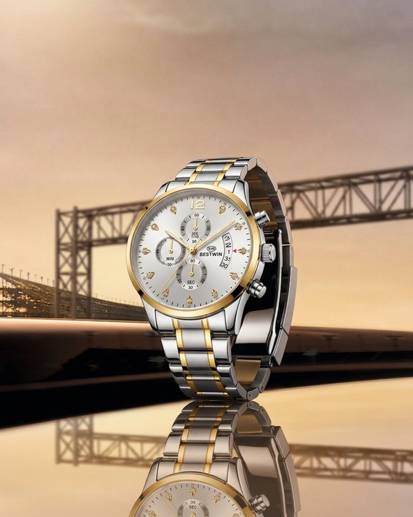 BESTWIN  Men's Antique Waterproof  Wristwatch